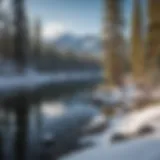 A breathtaking view of Lake Tahoe's snow-covered mountains