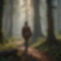 Illustration of Alexander von Humboldt exploring the American forests