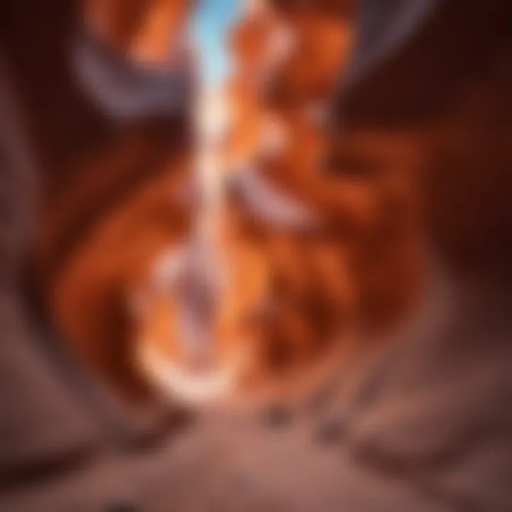 Vibrant colors illuminating the walls of Antelope Canyon