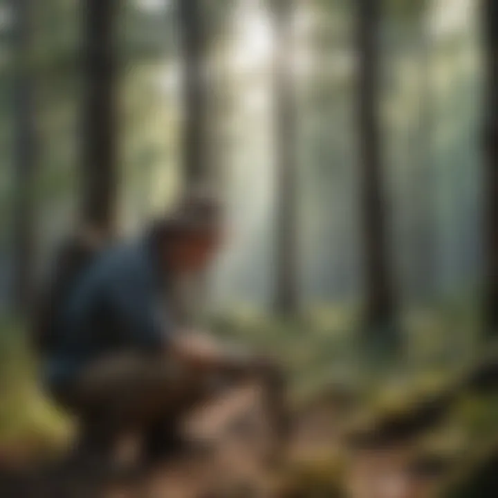 Archaeological conservation techniques being applied