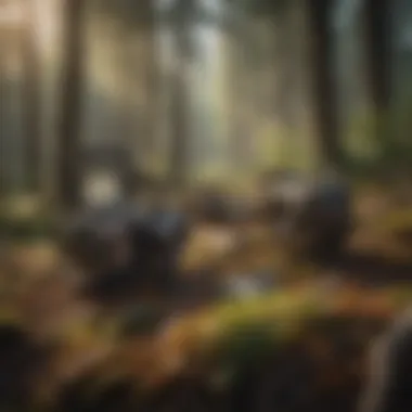 Archaeological field survey equipment in action