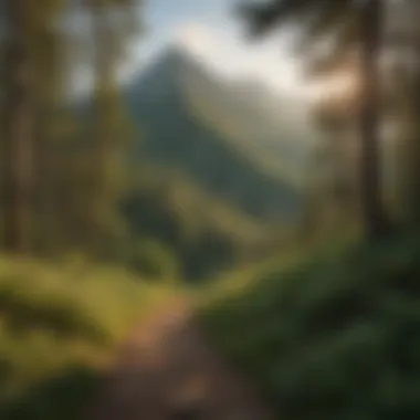 A breathtaking view of Bald Mountain from the hiking trail