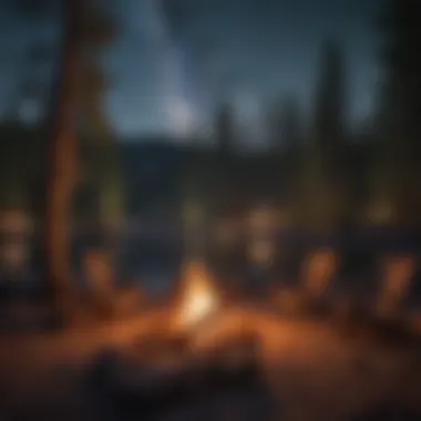 Starlit Campfire Experience Campfire under a starlit sky in Big Bear