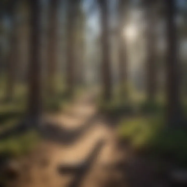 Hiking trail leading to panoramic views in Big Bear