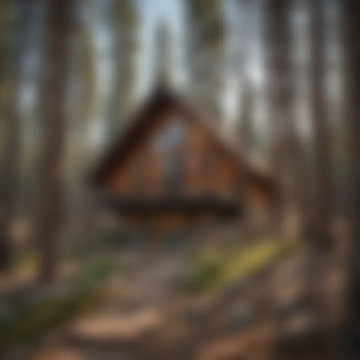 An eco-friendly cabin nestled in the woods of Big Bear