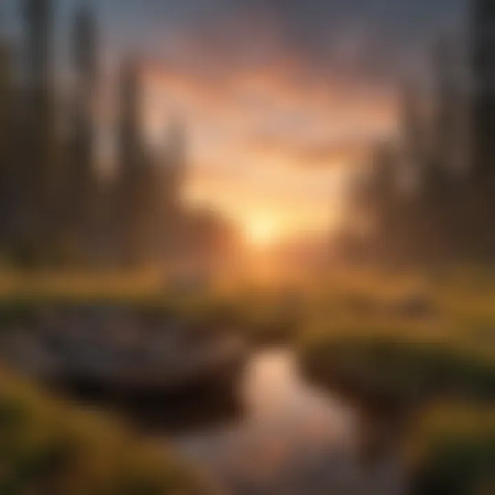 Sunrise Over the Mountains Breathtaking sunrise over the mountains near Big Meadows Campground