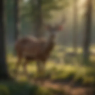 Wildlife Encounter at Big Meadows Wildlife at Big Meadows Campground, featuring deer grazing peacefully