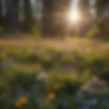 Sunlight Dance on Wildflower Meadow Sunlight Dance on Wildflower Meadow