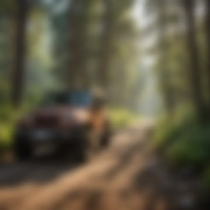 Lush forests along the Jeep trail