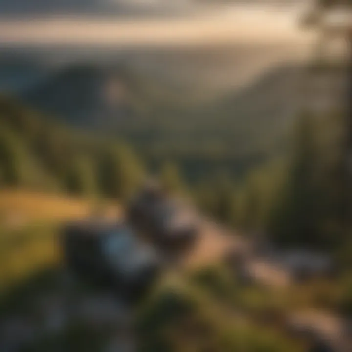 Scenic overlook of the Black Hills