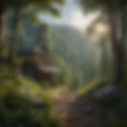 Scenic view of Black Mountain Camp surrounded by lush greenery