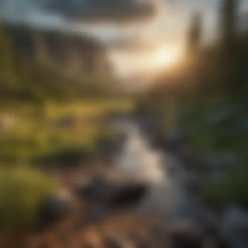 Rugged Beauty of North Dakota Expansive view of North Dakota's rugged landscape