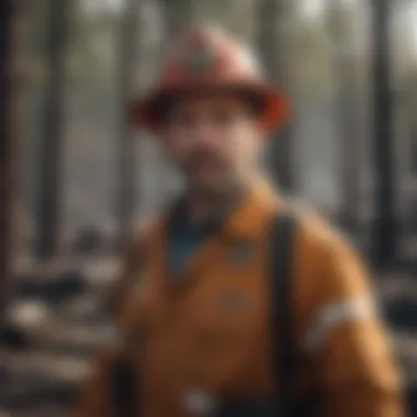 Environmental restoration team working on post-wildfire rehabilitation