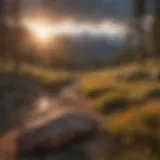 Scenic view of Utah's mountains during sunset