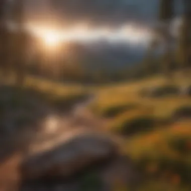 Scenic view of Utah's mountains during sunset