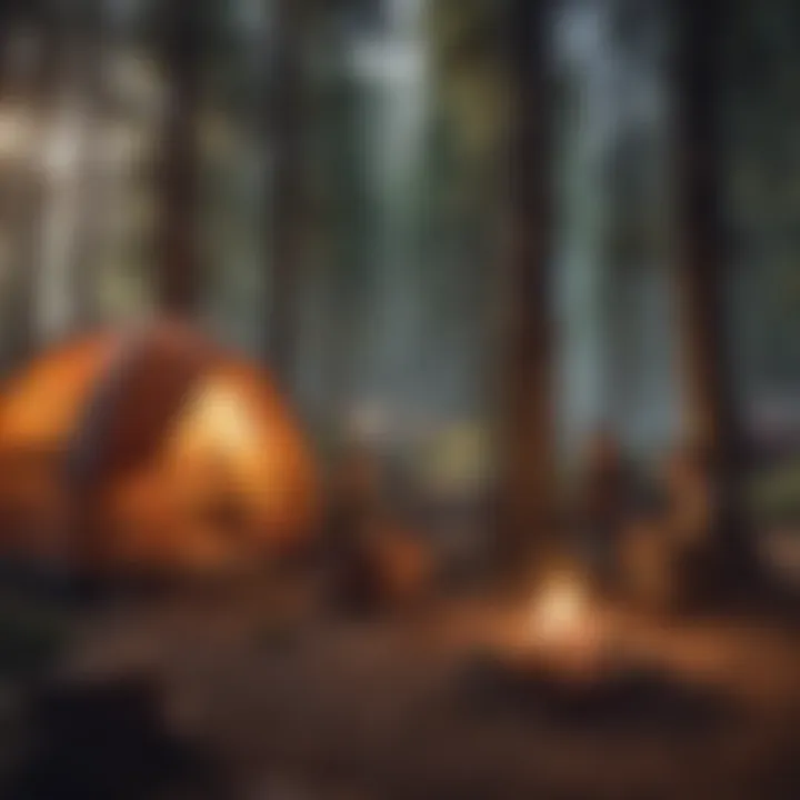 Camp host welcoming visitors to a campsite