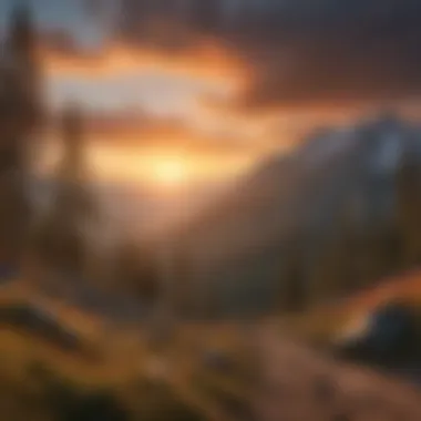 Majestic Mountain Sunset