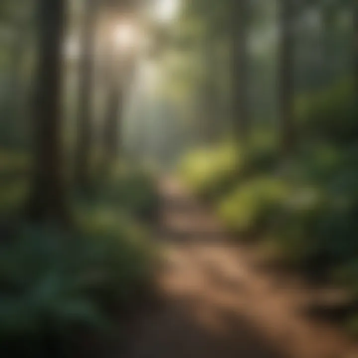 Hikers exploring the trails within Caney Lake State Park