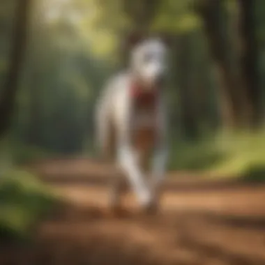 Sleek greyhound racing gracefully on a track