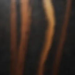 Abstract brush strokes on canvas