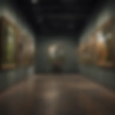 Art Gallery Exhibition with Diverse Artworks Art gallery exhibition with diverse artworks