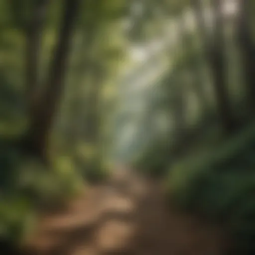 Breathtaking Trail in Kentucky State Park Scenic view of a Kentucky State Park trail