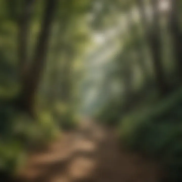 Breathtaking Trail in Kentucky State Park Scenic view of a Kentucky State Park trail