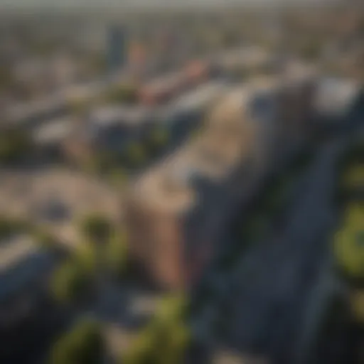 Boise skyline with modern architecture