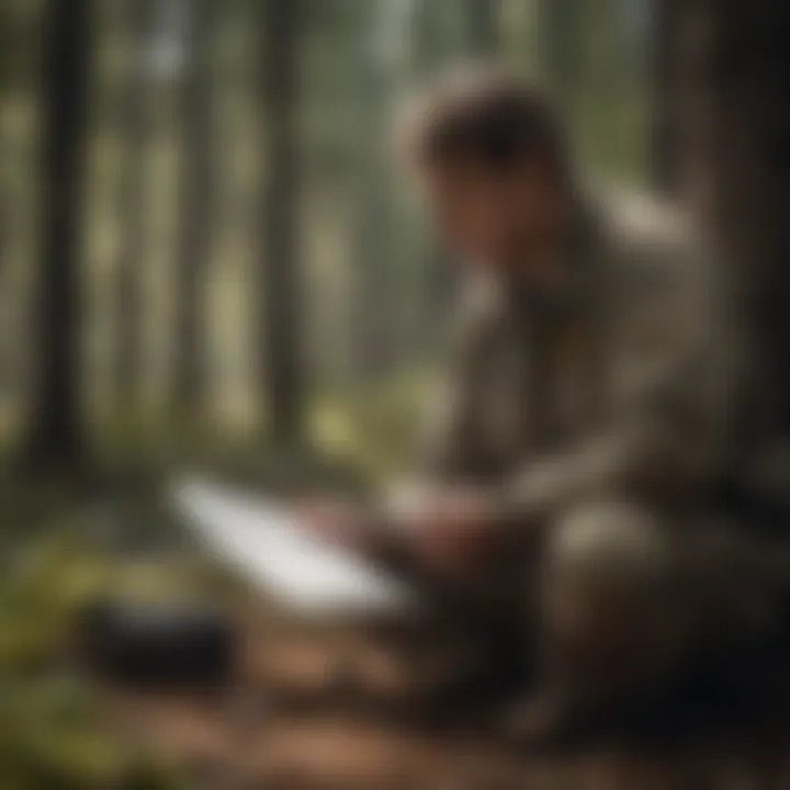 Ecologist analyzing data to inform wildlife management decisions