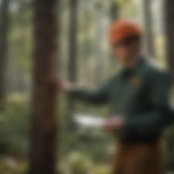 Cherokee Forestry Technician Conducting Tree Health Analysis