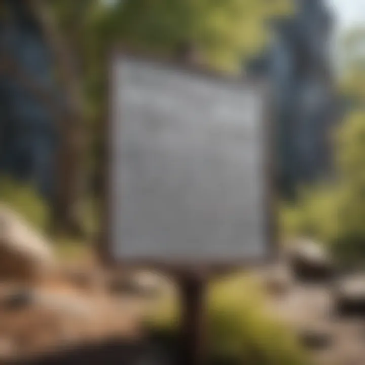 Historical markers highlighting Chimney Rock's significance