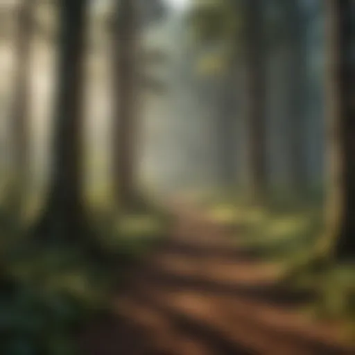 Dense forest ecosystem demonstrating biodiversity