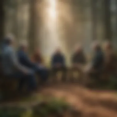 Empowering Conversations on Climate Change Illustration depicting diverse group engaged in climate change discussion