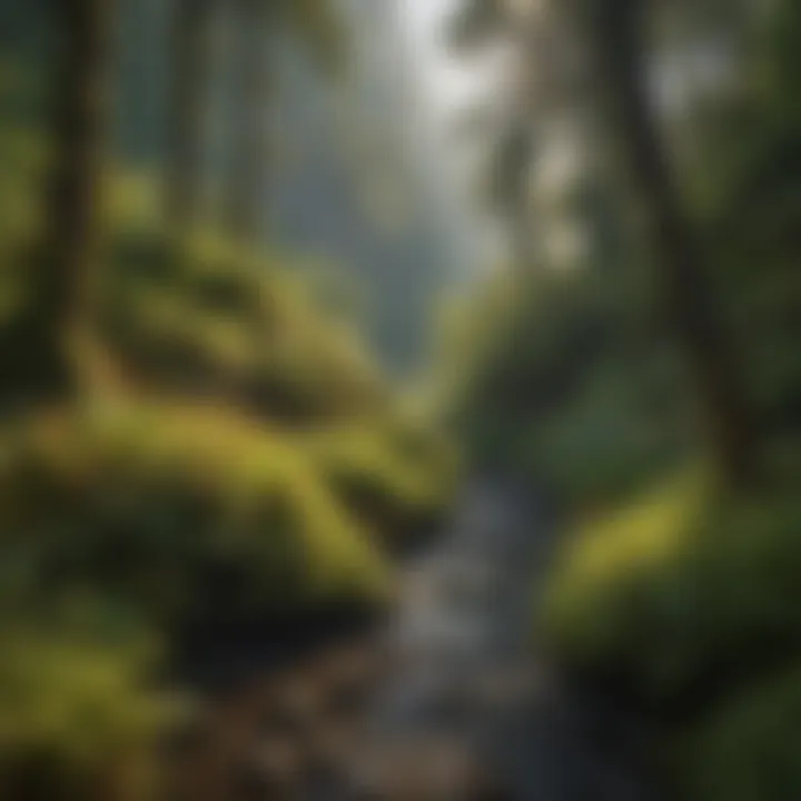 Diverse flora showcasing the rich ecosystems found within the gorge