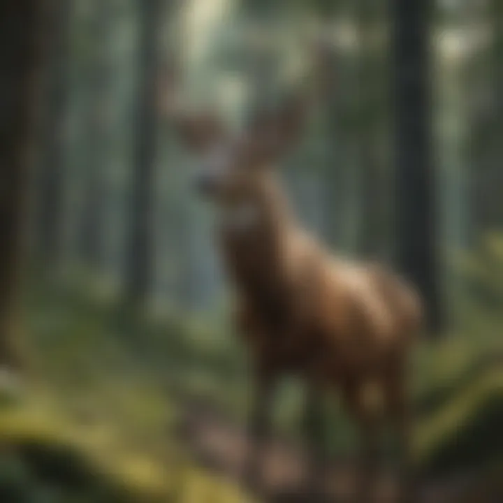 Native Wildlife of Deerhaven A close-up of native wildlife in their natural habitat at Deerhaven