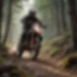 Rugged Terrain Dirt Bike Trail