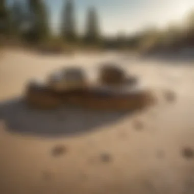 Serpentine Beauty Slithering Through Sand Serpentine Beauty Slithering Through Sand