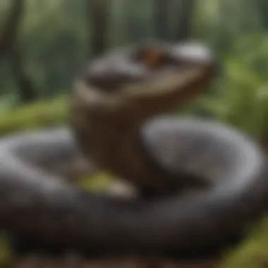 Venomous Viper in Striking Pose