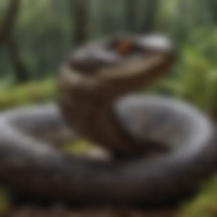 Venomous Viper in Striking Pose