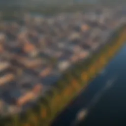 Aerial view of Duluth skyline showcasing key industries