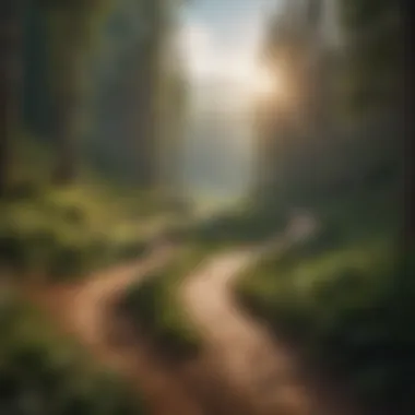 The Journey of Mobile Careers An open road with a winding path leading to various destinations, symbolizing travel-based careers.