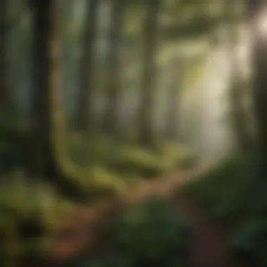 Lush Green Forest Ecosystem Lush green forest ecosystem