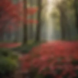 Botanical Elegance of the Red Dogwood