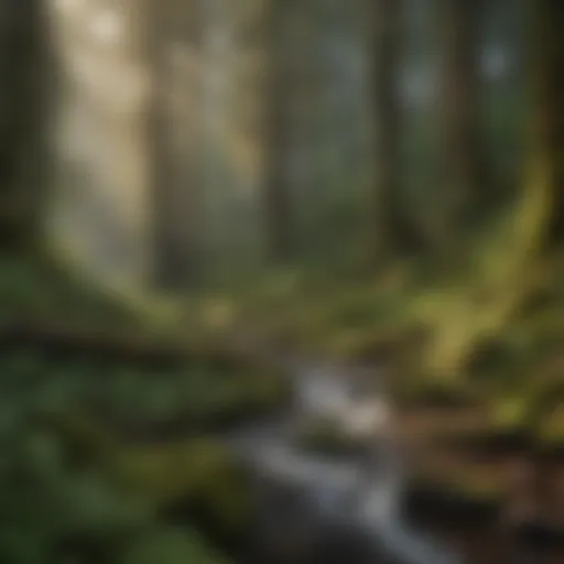 Stunning view of Olympic National Park's lush forests