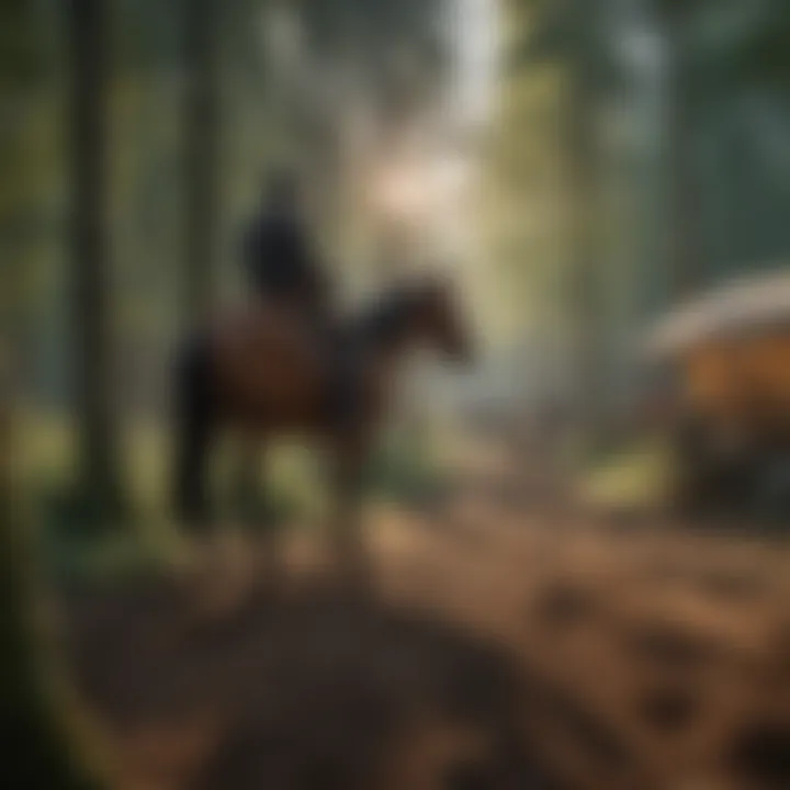 Community event at an equestrian site promoting environmental awareness