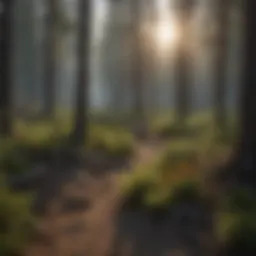 Regeneration of forest flora after wildfire