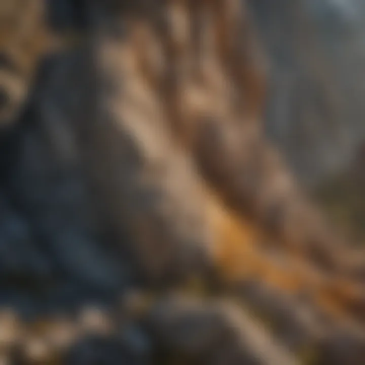 Geological formations at Goat Mountain revealing the area's rich geological history.