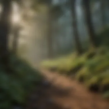 A scenic mountain trail inviting adventurers to explore Goat Mountain's landscapes.