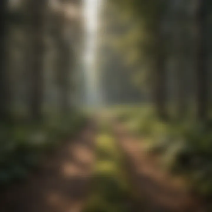 Vibrant green forest showcasing sustainable forestry practices