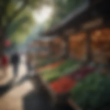Vibrant local market in Eureka Springs